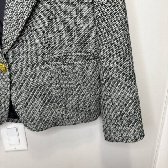 SMYTHE Shrunken 90's Blazer Size Large Luxury Designer Classic - Picture 5 of 14